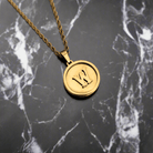 Custom 18k Gold Circle Pendant - Drip Culture Jewelry