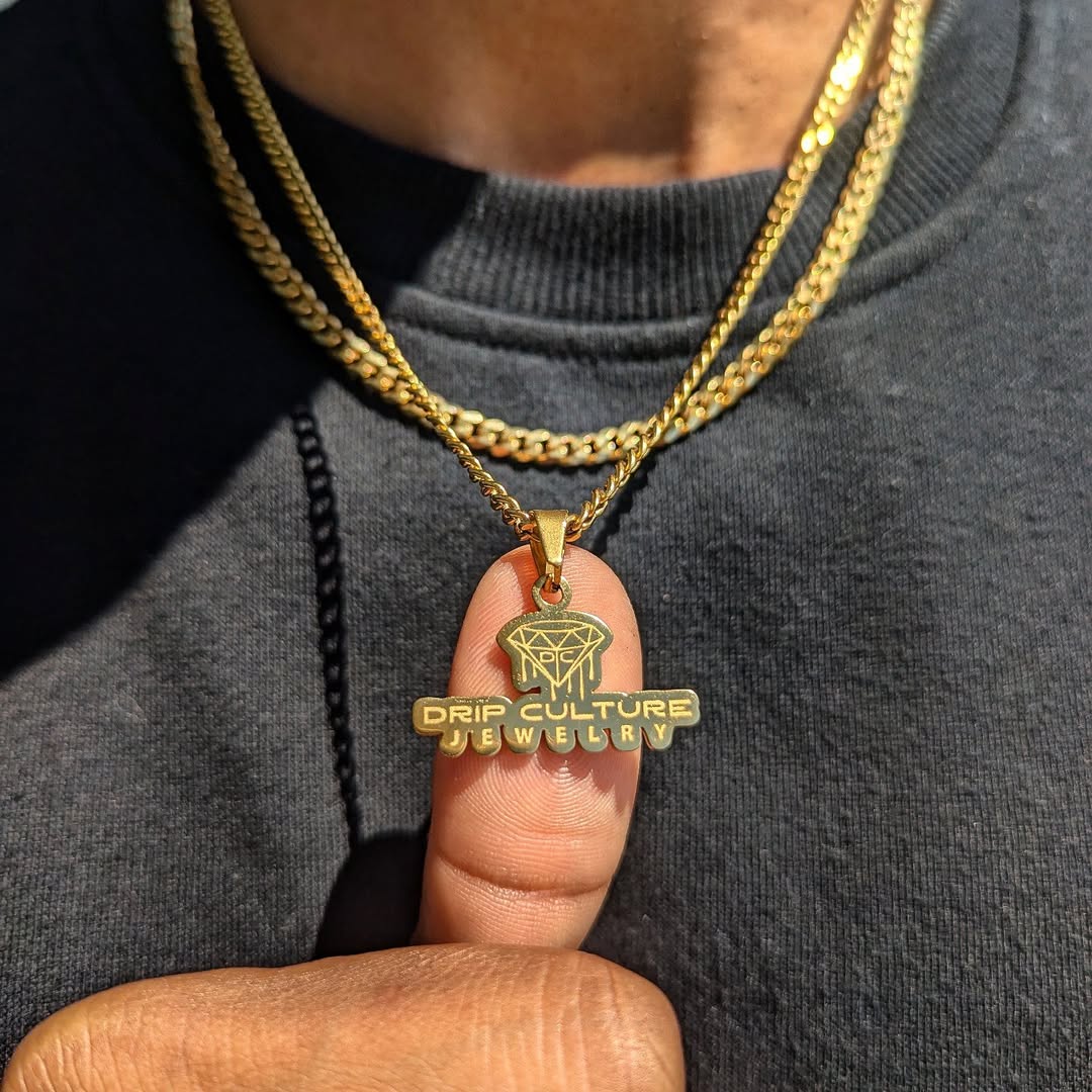 Custom 18k Gold Design Your Own Pendant - Drip Culture Jewelry