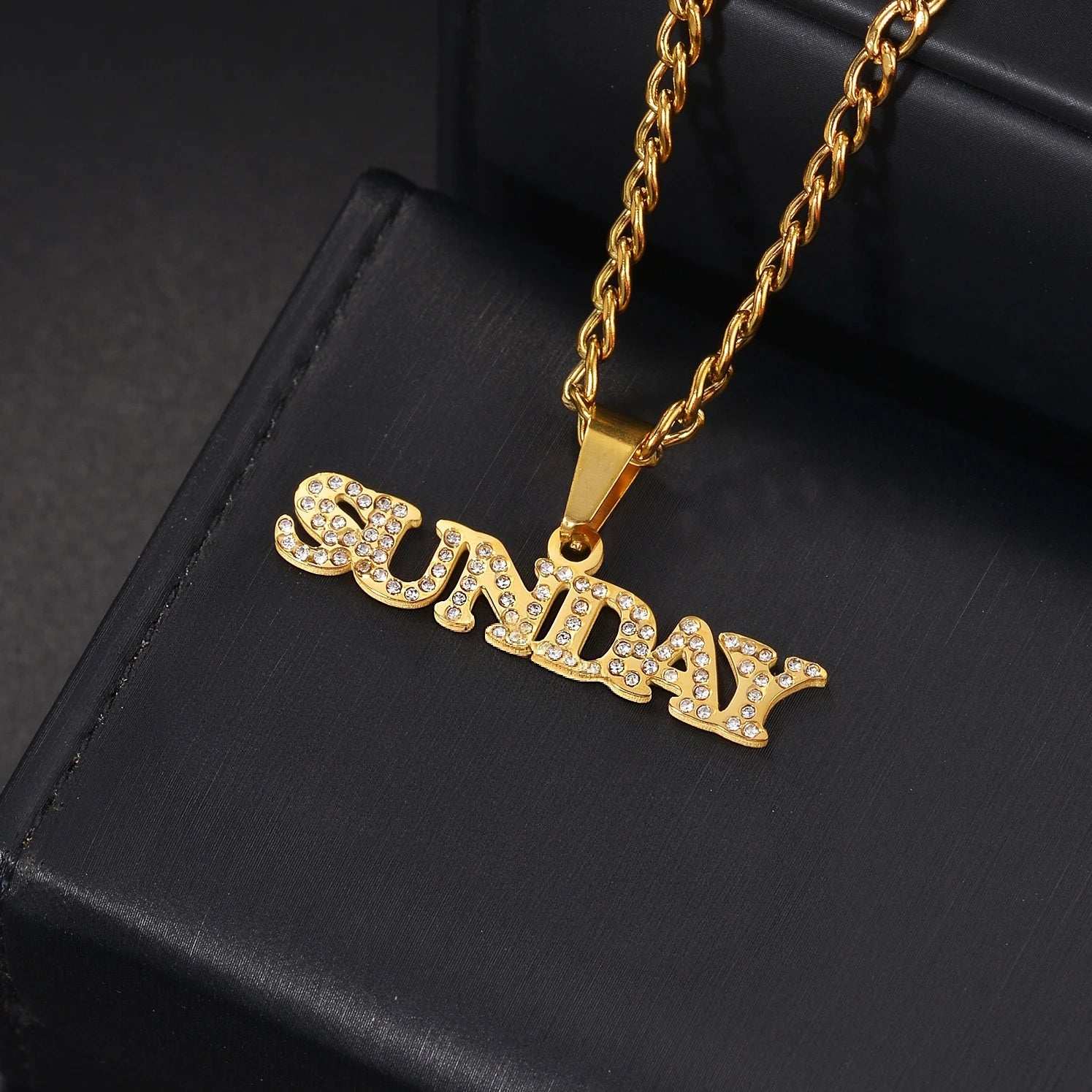Custom 18k Gold Diamond Name Pendant - Drip Culture Jewelry