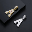 Custom 18k Gold Moissanite Diamond Varsity Letter - Drip Culture Jewelry