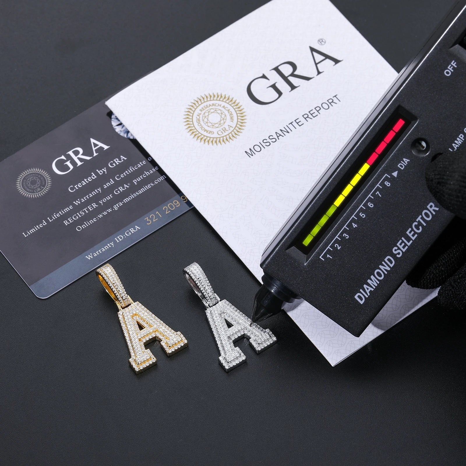 Custom 18k Gold Moissanite Diamond Varsity Letter - Drip Culture Jewelry