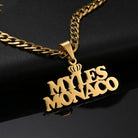 Custom 18k Gold Name Pendant with Bail - Drip Culture Jewelry