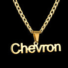Custom 18k Gold Name Pendant with Bail - Drip Culture Jewelry
