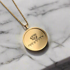 Custom 18k Gold Square and Circle Pendant Set (4 Pieces) - Drip Culture Jewelry