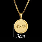Custom 18k Gold Square and Circle Pendant Set (4 Pieces) - Drip Culture Jewelry