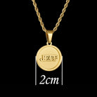 Custom 18k Gold Square and Circle Pendant Set (4 Pieces) - Drip Culture Jewelry