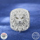Moissanite Diamond 18k Gold Lion Ring - Drip Culture Jewelry