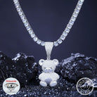 Moissanite Diamond 18k Gold Teddy Bear - Drip Culture Jewelry