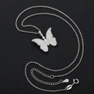 Moissanite Diamond Butterfly Pendant - Drip Culture Jewelry