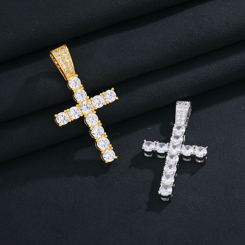 Moissanite Diamond Cross - Drip Culture Jewelry
