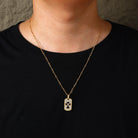 Moissanite Diamond Cross Dog Tag - Drip Culture Jewelry