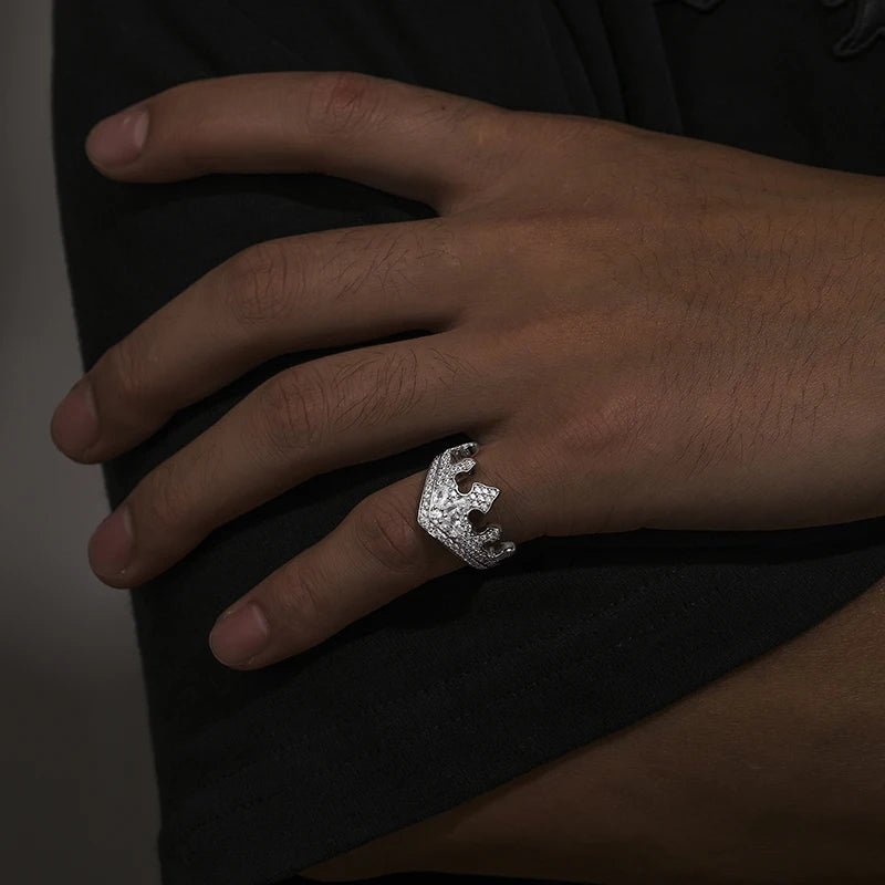 Moissanite Diamond Crown Ring - Drip Culture Jewelry