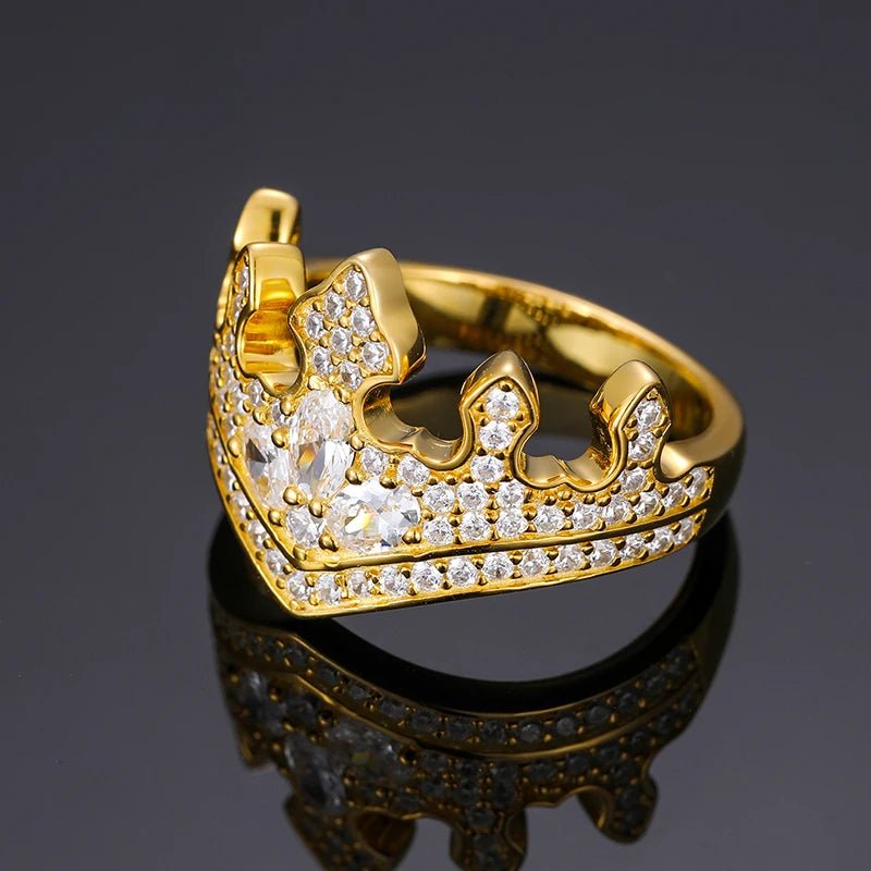 Moissanite Diamond Crown Ring - Drip Culture Jewelry