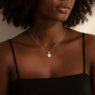 Moissanite Diamond Halo Pendant - Drip Culture Jewelry