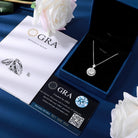 Moissanite Diamond Halo Pendant - Drip Culture Jewelry