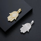 Moissanite Diamond Hand of Hamsa - Drip Culture Jewelry