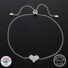 Moissanite Diamond Heart Bracelet - Drip Culture Jewelry