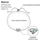 Moissanite Diamond Heart Bracelet - Drip Culture Jewelry