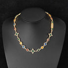 Moissanite Diamond MultiColored Gemstone Chain - Drip Culture Jewelry
