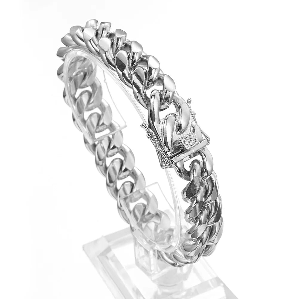 Silver Thick Cuban Link Chain (8mm - 18mm) - Drip Culture Jewelry