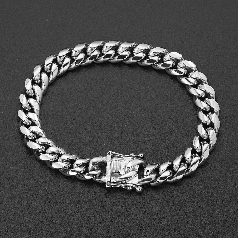 Silver Thick Cuban Link Chain (8mm - 18mm) - Drip Culture Jewelry