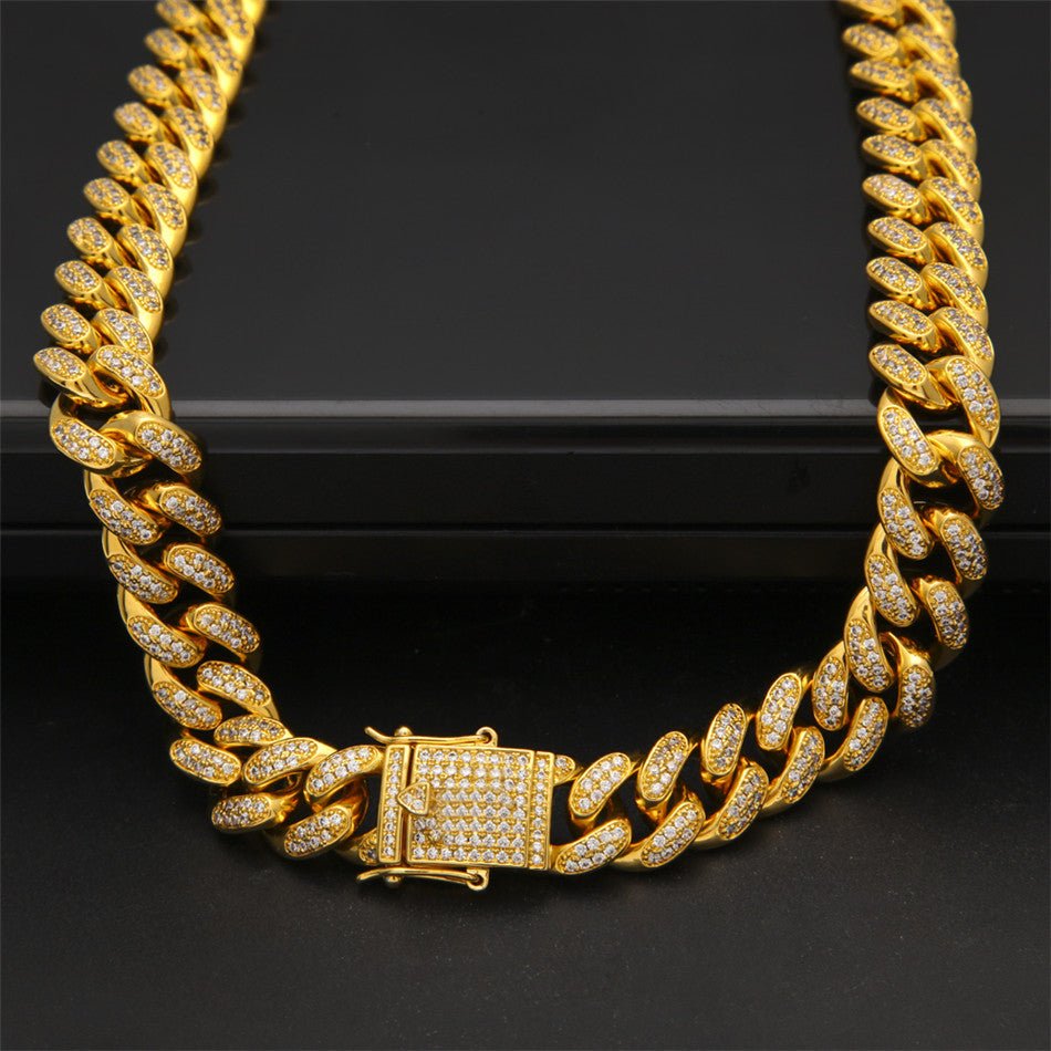 13mm 18K Gold Diamond Miami Cuban Link - Drip Culture Jewelry