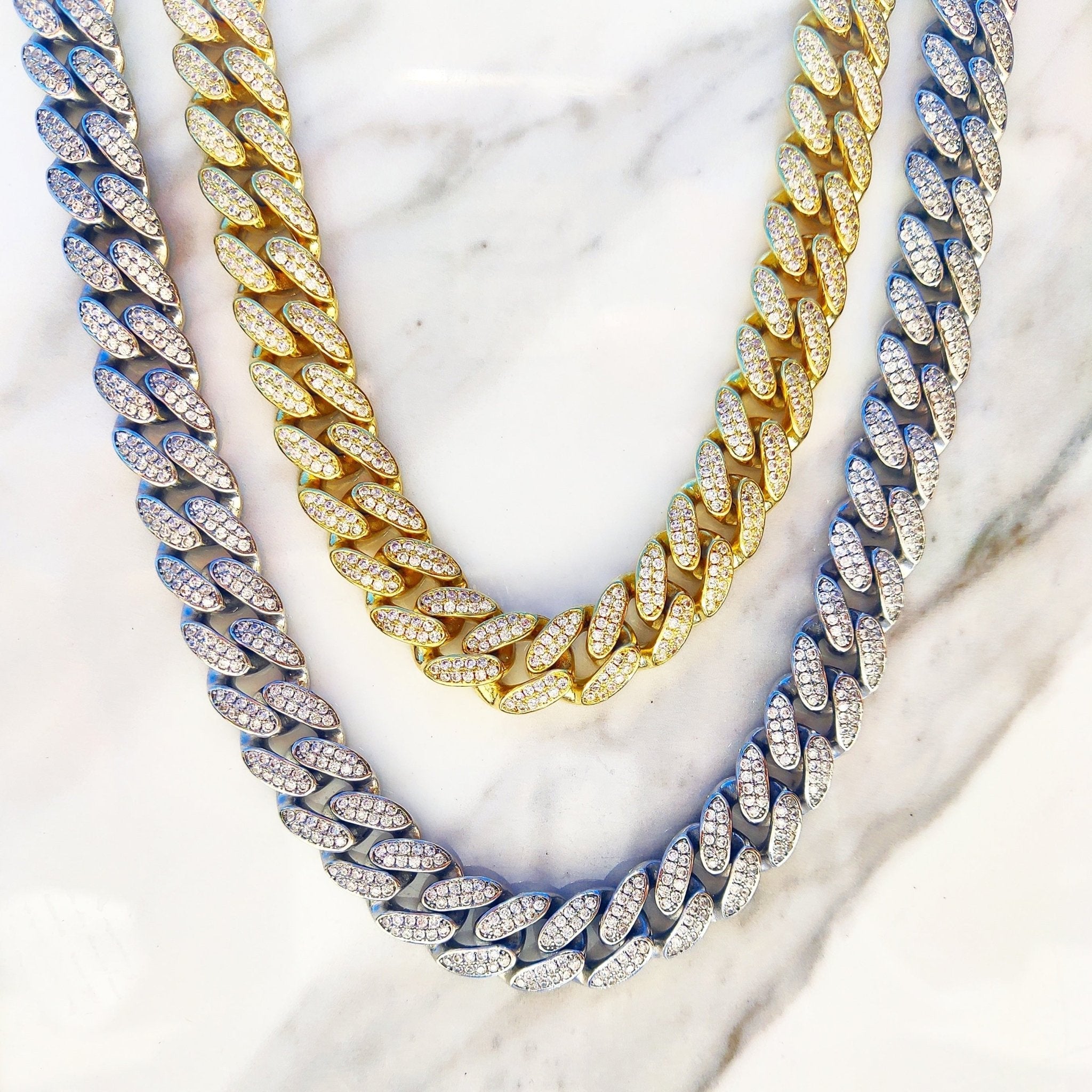 13mm 18K Gold Diamond Miami Cuban Link - Drip Culture Jewelry