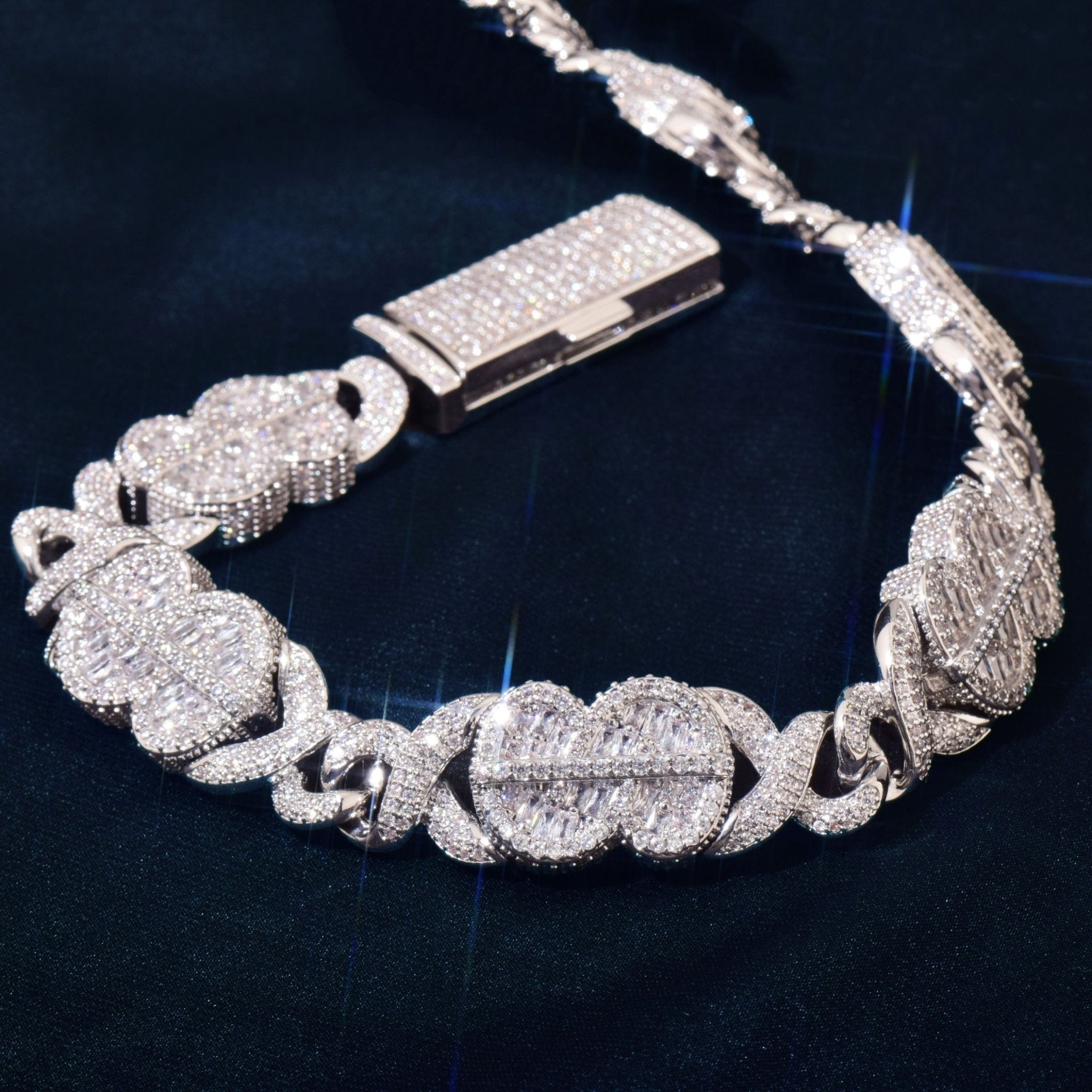 14mm Dollar Sign Infinity Link Bracelet - Drip Culture Jewelry