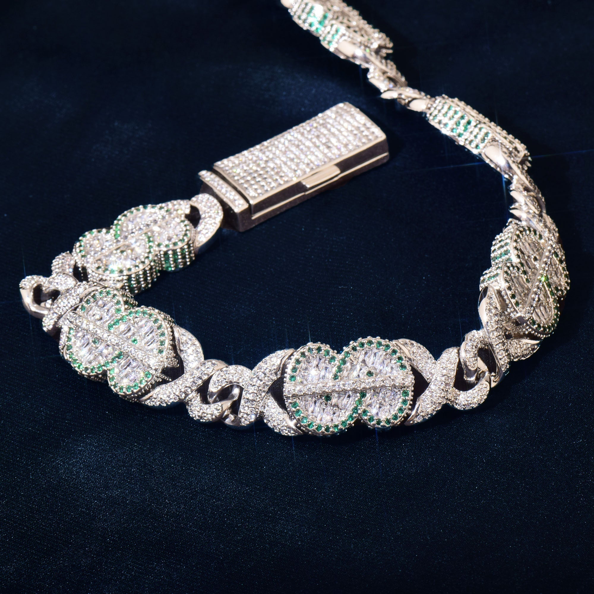 14mm Dollar Sign Infinity Link Bracelet - Drip Culture Jewelry