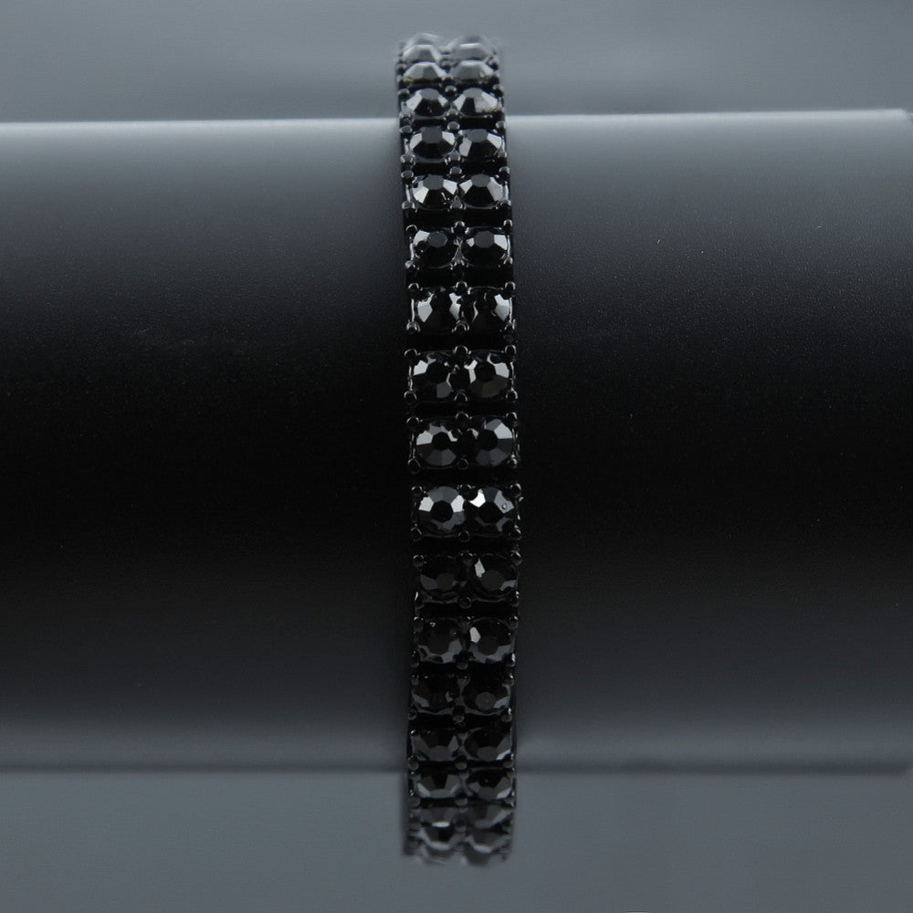18K Gold 2 Row Tennis Bracelet - Drip Culture Jewelry