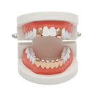 18K Gold 2 Top 6 Bottom Grillz Set - Drip Culture Jewelry