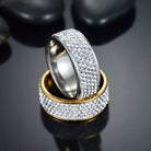 18K Gold 5 Row Ring - Drip Culture Jewelry