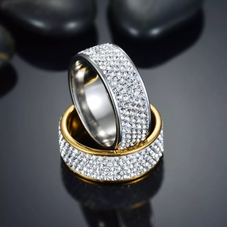 18K Gold 5 Row Ring - Drip Culture Jewelry