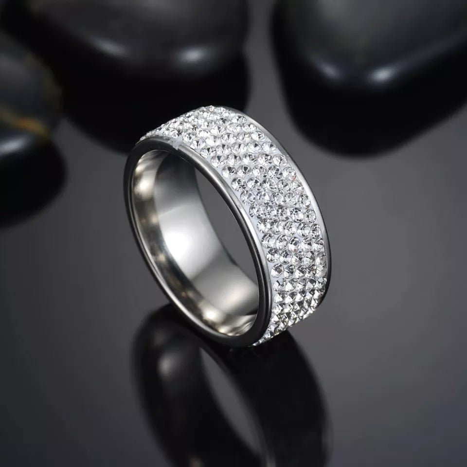18K Gold 5 Row Ring - Drip Culture Jewelry