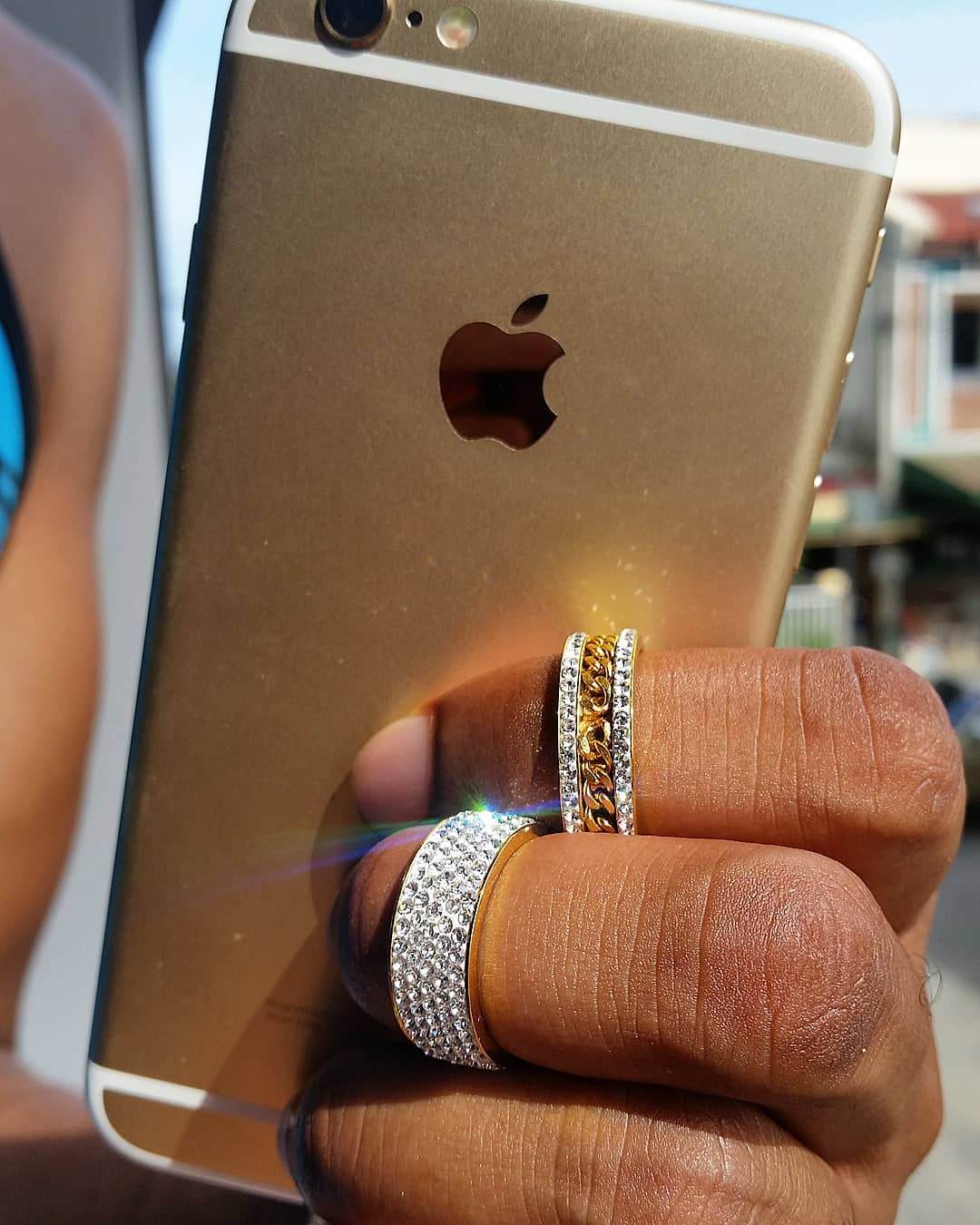 18K Gold 5 Row Ring - Drip Culture Jewelry