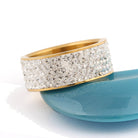 18K Gold 5 Row Ring - Drip Culture Jewelry