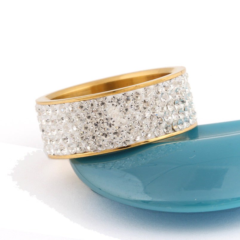 18K Gold 5 Row Ring - Drip Culture Jewelry