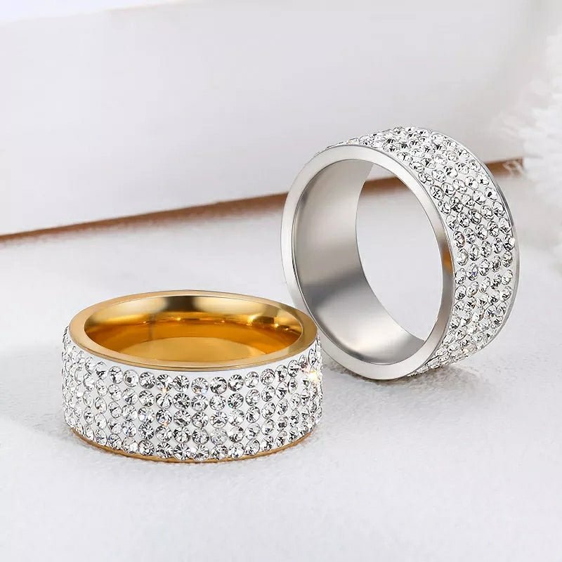 18K Gold 5 Row Ring - Drip Culture Jewelry