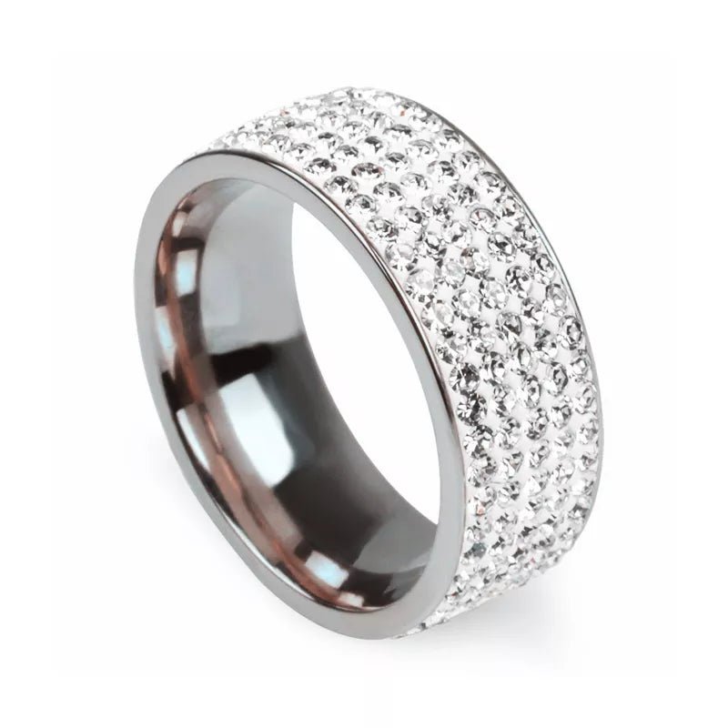18K Gold 5 Row Ring - Drip Culture Jewelry