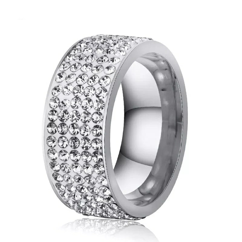 18K Gold 5 Row Ring - Drip Culture Jewelry