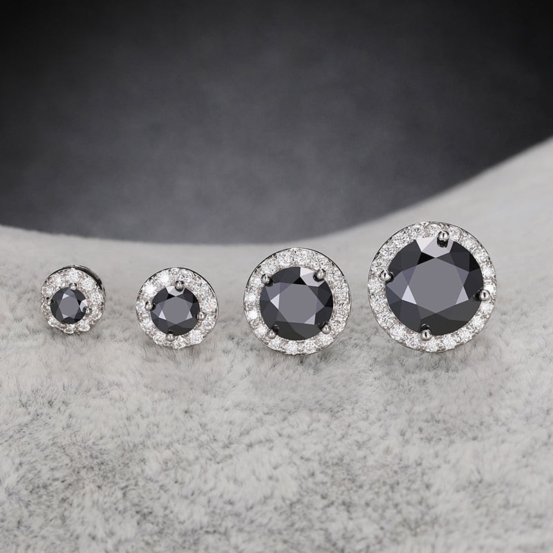 18k Gold Black Moissanite Diamond Earrings - Drip Culture Jewelry