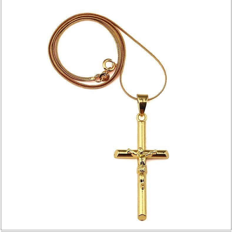 18K Gold Classic Crucifix - Drip Culture Jewelry