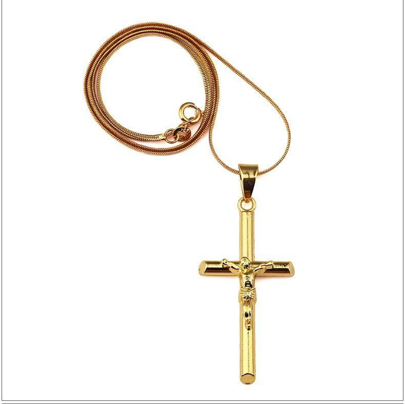 18K Gold Classic Crucifix - Drip Culture Jewelry