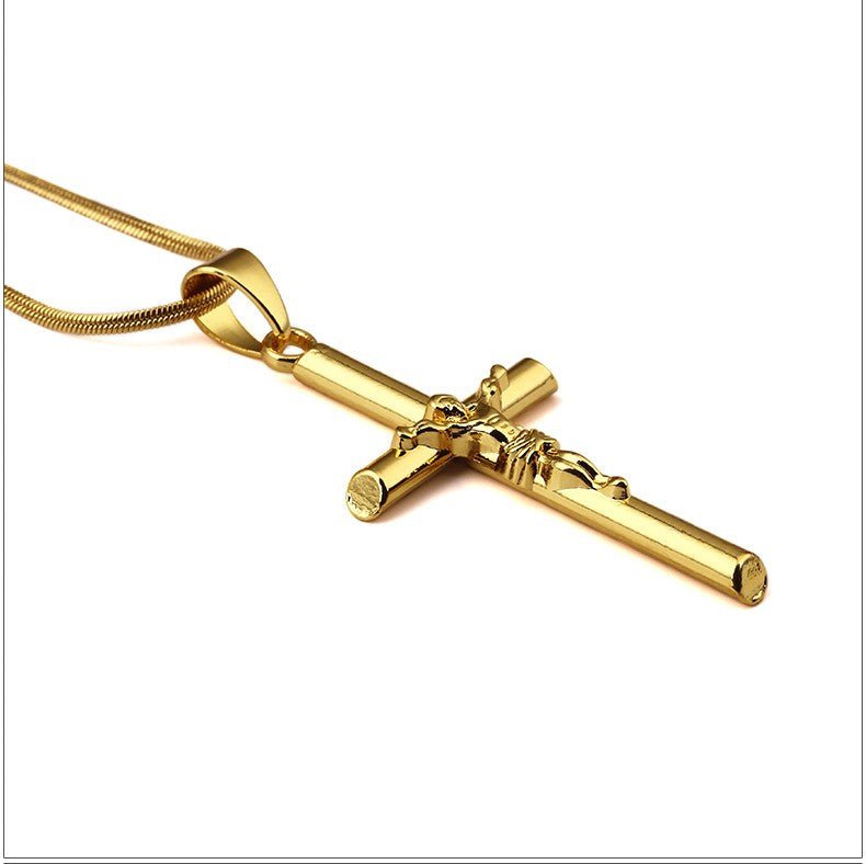 18K Gold Classic Crucifix - Drip Culture Jewelry