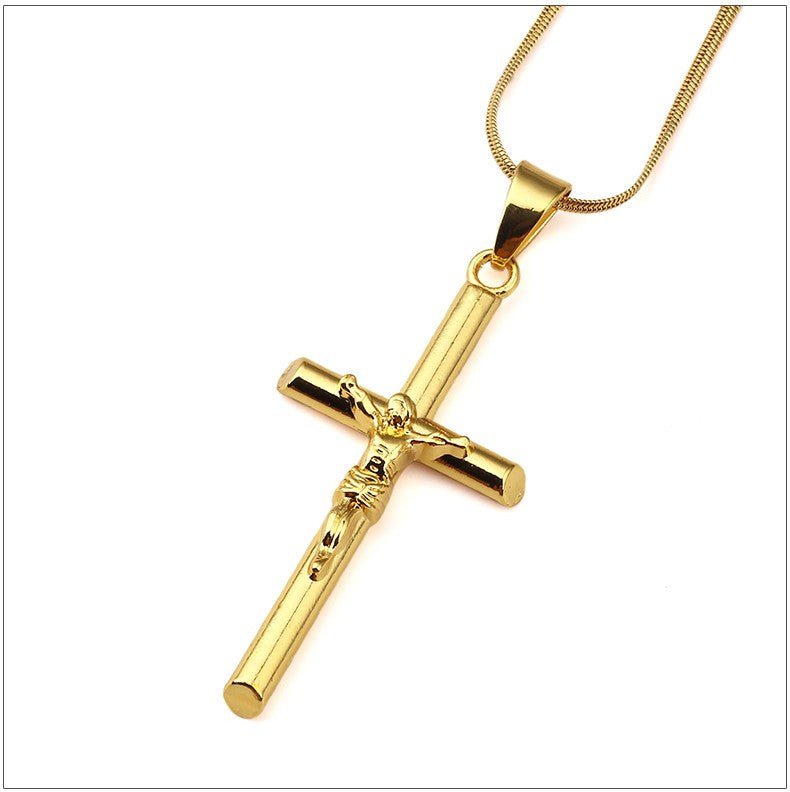 18K Gold Classic Crucifix - Drip Culture Jewelry
