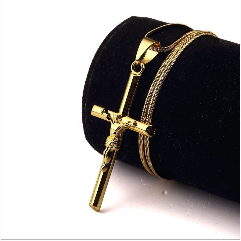 18K Gold Classic Crucifix - Drip Culture Jewelry