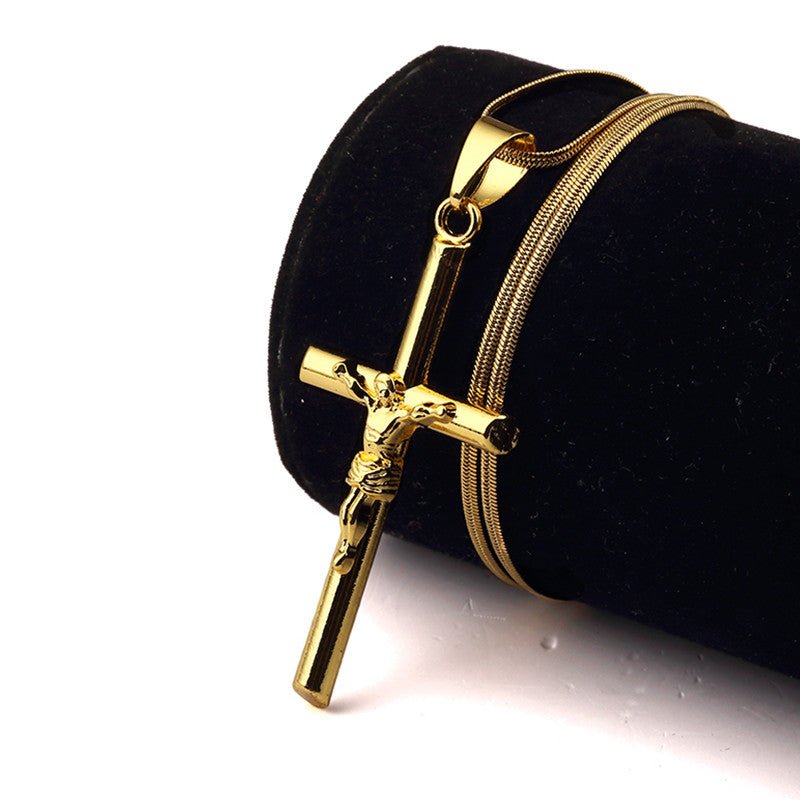 18K Gold Classic Crucifix - Drip Culture Jewelry