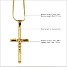 18K Gold Classic Crucifix - Drip Culture Jewelry