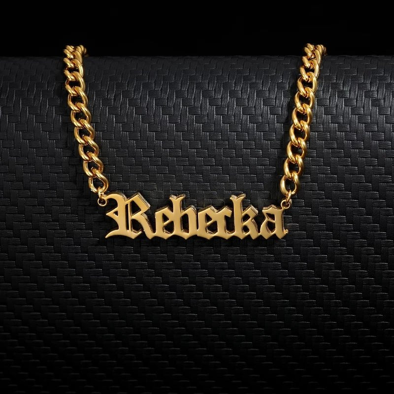 18K Gold Custom Name Necklace - Drip Culture Jewelry