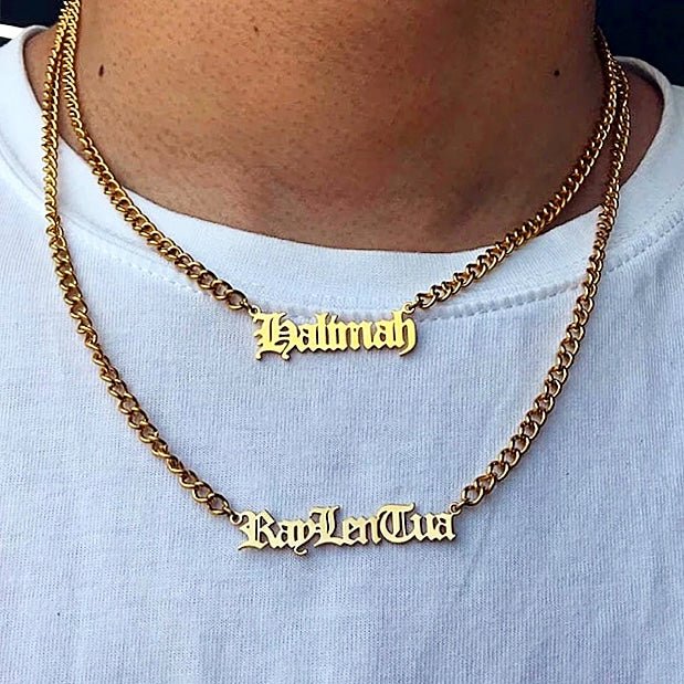 18K Gold Custom Name Necklace - Drip Culture Jewelry